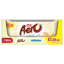 Aero Milkybar White Chocolate Sharing Bar 90g PMP £1.50