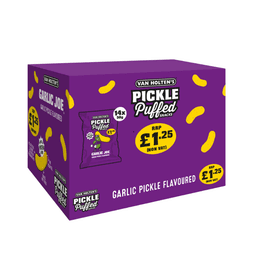 Van Holten's Garlic Joe Garlic Pickle Puffed Snacks Bag £1.25 PMP