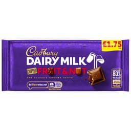 Cadbury Dairy Milk Fruit And Nut Chocolate 95g £1.75 PMP