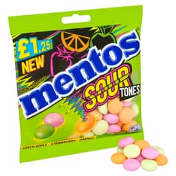 Mentos Sour Tones Chewy Dragees Bag 135g £1.25 PMP