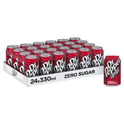 Dr Pepper Zero Can 330ml 24 Pack