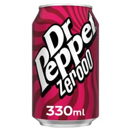 Dr Pepper Zero Can 330ml 24 Pack
