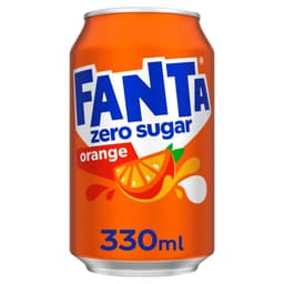 Fanta Orange Zero Can 330ml 24 Pack