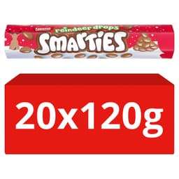 Smarties Reindeer Drops Milk Chocolate Giant Tube 120g