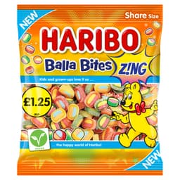 Haribo Balla Bites Z!NG Bag 140g £1.25 PMP