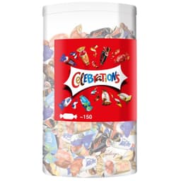 Celebrations Milk Chocolates & Biscuit Bars Tube 1.435kg