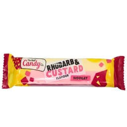 The Real Candy Co. Rhubarb & Custard Nougat Bar 130g