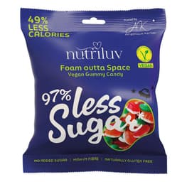 Nutriluv Less Sugar Foam Outta Space Vegan Gummy Candy Bag 50g
