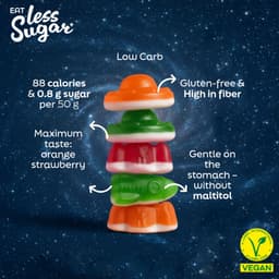 Nutriluv Less Sugar Foam Outta Space Vegan Gummy Candy Bag 50g