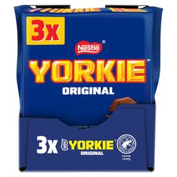 Yorkie Milk Chocolate Bar 3 Pack Multipack 138g