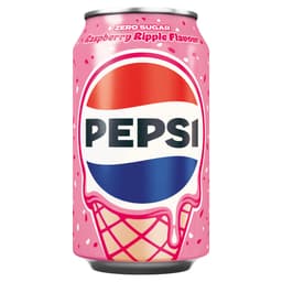 Pepsi Raspberry Ripple Flavour Can 330ml 24 Pack