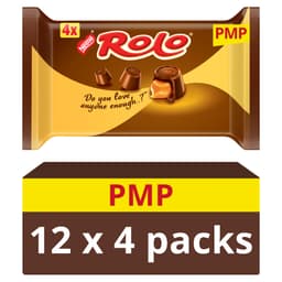 Rolo Milk Chocolate & Toffee Tube 4 Pack Multipack 166.4g PMP £1.85