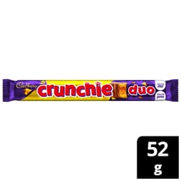 Cadbury Crunchie Duo Chocolate Bar 52g