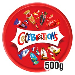 Celebrations Milk Chocolate & Biscuit Bars Sharing Tub 500g