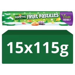 Rowntree's Fruit Pastilles Vegan Friendly Sweets Giant Tube 115g