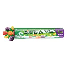 Rowntree's Fruit Pastilles Vegan Friendly Sweets Giant Tube 115g
