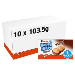 Kinder Happy Hippo Chocolate Cream Biscuits Multipack 103.5g