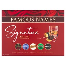 Famous Names Signature Chocolate Liqueurs Collection 185g